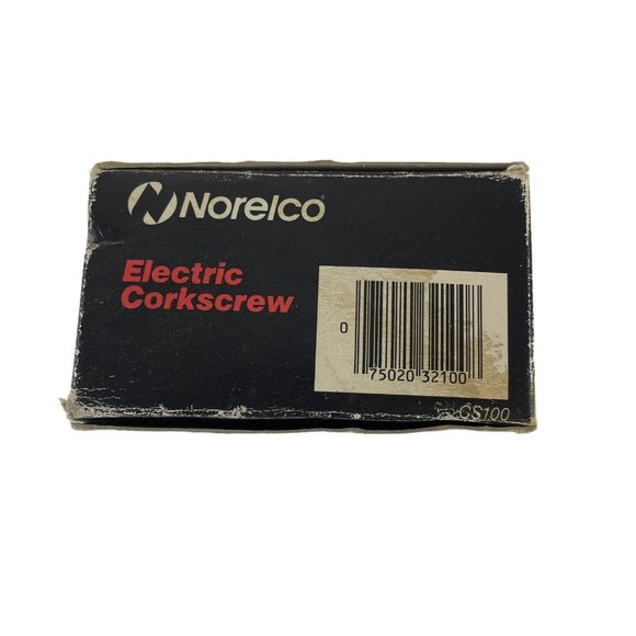 Norelco Electric Corkscrew Vtg 1985 Bottle Opener White CS100 Tested Works - Picture 5 of 8
